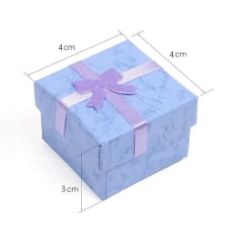 12pcs Fashion Jewelry Packaging Box Multi-color Earrings Ring Box Jewelry Gift Holder 4*4*3CM Wholesale