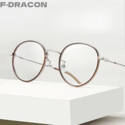 TR90 Alloy Anti Blue Light Office Glasses Retro Round Frame Women's Frame Ultra Light Optical Prescription Glasses Frame 6833