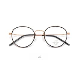 TR90 Alloy Anti Blue Light Office Glasses Retro Round Frame Women's Frame Ultra Light Optical Prescription Glasses Frame 6833