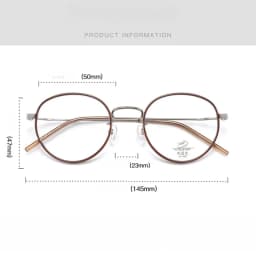 TR90 Alloy Anti Blue Light Office Glasses Retro Round Frame Women's Frame Ultra Light Optical Prescription Glasses Frame 6833