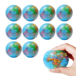 Mini Foam Earth Extrusion Toy Soft Sponge Earth World Map Ball World Map Toy Children Adult Decompression Novelty Toy