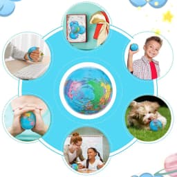 Mini Foam Earth Extrusion Toy Soft Sponge Earth World Map Ball World Map Toy Children Adult Decompression Novelty Toy