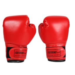 2Pcs Kids Boxing Gloves Children Punch Training Sparring Kickboxing Fighting Fitness Mitts Hitting Hand Protector Blue Black Red