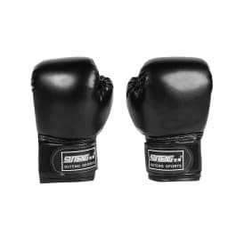 2Pcs Kids Boxing Gloves Children Punch Training Sparring Kickboxing Fighting Fitness Mitts Hitting Hand Protector Blue Black Red