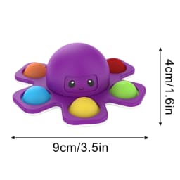1PCS New Anti Stress Push Bubble Fidget Spinner Face-Changing Sensory Toy Push Popete Spiner Stress Relief Fidget Toys For Kids