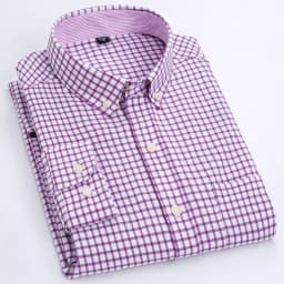 Cotton non-ironing men's Oxford woven long sleeve shirt anti-wrinkle easy to take care of business casual social slim-fit shirt