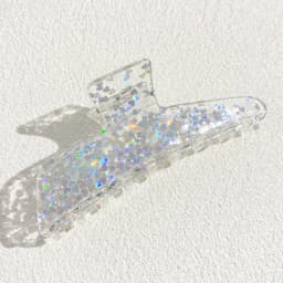Oversize Colorful Sequin Shark Hair Claw Clip For Women Elegant Transparent Geometric Headwear Hairpin Hair Accessories Gift