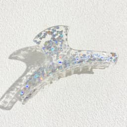 Oversize Colorful Sequin Shark Hair Claw Clip For Women Elegant Transparent Geometric Headwear Hairpin Hair Accessories Gift
