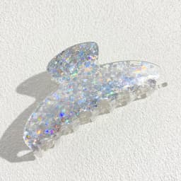 Oversize Colorful Sequin Shark Hair Claw Clip For Women Elegant Transparent Geometric Headwear Hairpin Hair Accessories Gift