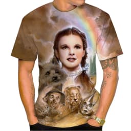 Summer Hot Selling Creative Oil Painting The Wizard of Oz 3D Printing Art Pattern Personalized Fashion T-shirt