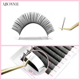 Abonnie Angel Lashes Pre-bundled Lash Spikes 5D Flower Lashes Individual Eyelash Extensions Wispy Lash Premade
