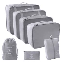 7 Pcs/Set Travel Organizer Storage Bags Suitcase Packing Cubes Set Cases Portable Luggage Clothes Shoe Tidy Pouch Folding.-zmt