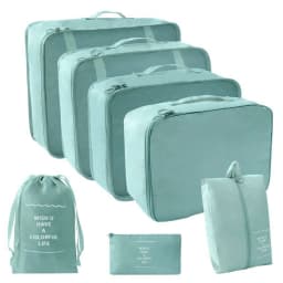 7 Pcs/Set Travel Organizer Storage Bags Suitcase Packing Cubes Set Cases Portable Luggage Clothes Shoe Tidy Pouch Folding.-zmt