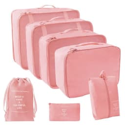 7 Pcs/Set Travel Organizer Storage Bags Suitcase Packing Cubes Set Cases Portable Luggage Clothes Shoe Tidy Pouch Folding.-zmt