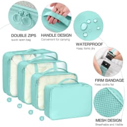 7 Pcs/Set Travel Organizer Storage Bags Suitcase Packing Cubes Set Cases Portable Luggage Clothes Shoe Tidy Pouch Folding.-zmt