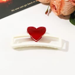 5.1in/3.3in Dopamine Colorful Love Heart Geometric Hair Claw for Women Large Size Shark Clip Thick Thin Hair Accessories Summer
