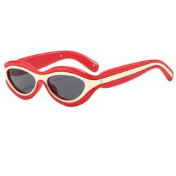 Fashion Cat Eye Sunglasses UV400 Protection Contrast Color Shades Designer Oval Eyewear for Men And Women