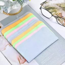 Eyeglass Cleaning Cloth Microfiber Adaptable For Screens Lenses Nylon Or Polaroid Glasses 15*18cm Random Color