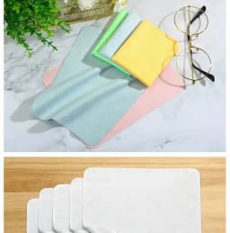 Eyeglass Cleaning Cloth Microfiber Adaptable For Screens Lenses Nylon Or Polaroid Glasses 15*18cm Random Color