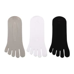 3 Pairs Men Invisible Toe Socks Thin Velvet Breathable Elastic Silicone Non-slip Five Finger Sock Comfortable Casual Slipper Sox