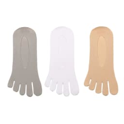 3 Pairs Men Invisible Toe Socks Thin Velvet Breathable Elastic Silicone Non-slip Five Finger Sock Comfortable Casual Slipper Sox