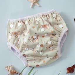 Elinfant Reusable Baby Cloth Diapers Training Pants,Washable Adjustable Swimming Diapers For 3-15kg -Perfect For Beach,Pool
