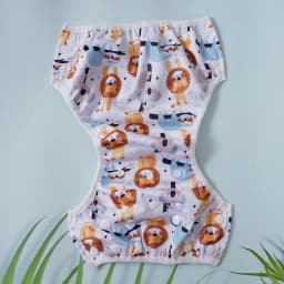 Elinfant Reusable Baby Cloth Diapers Training Pants,Washable Adjustable Swimming Diapers For 3-15kg -Perfect For Beach,Pool