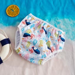 Elinfant Reusable Baby Cloth Diapers Training Pants,Washable Adjustable Swimming Diapers For 3-15kg -Perfect For Beach,Pool
