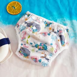 Elinfant Reusable Baby Cloth Diapers Training Pants,Washable Adjustable Swimming Diapers For 3-15kg -Perfect For Beach,Pool