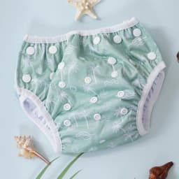 Elinfant Reusable Baby Cloth Diapers Training Pants,Washable Adjustable Swimming Diapers For 3-15kg -Perfect For Beach,Pool