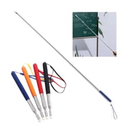 1M Extendable Stainless Steel Retractable Classroom For Teaching Pointer Pen Hand Pointer Presenter Pointing