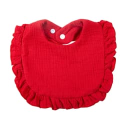 Solid Baby Bibs Adjustable Snap Saliva Towel Ruffled FrilEdge Muslin Cotton Burp Cloths A Grade Infant Boys Girls Feeding Scarf