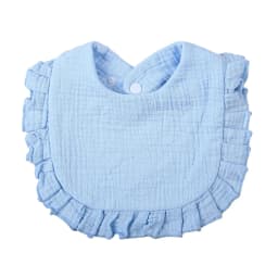 Solid Baby Bibs Adjustable Snap Saliva Towel Ruffled FrilEdge Muslin Cotton Burp Cloths A Grade Infant Boys Girls Feeding Scarf