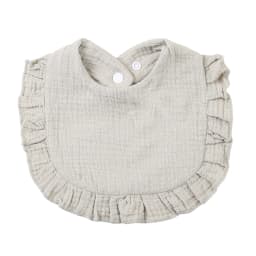 Solid Baby Bibs Adjustable Snap Saliva Towel Ruffled FrilEdge Muslin Cotton Burp Cloths A Grade Infant Boys Girls Feeding Scarf