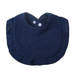 Solid Baby Bibs Adjustable Snap Saliva Towel Ruffled FrilEdge Muslin Cotton Burp Cloths A Grade Infant Boys Girls Feeding Scarf