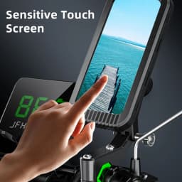 Waterproof Motorcycle Bike Mobile Phone Holder Support Universal Bicycle GPS 360° Swivel Adjustable Motorcycle Cellphone Holder