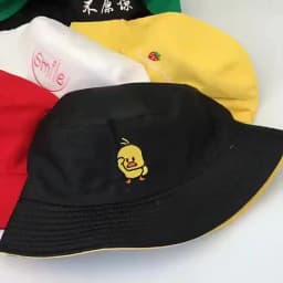 2024 Summer Duck Reversible Bucket Hat for Women Travel Fisherman Hat Sad Boys Bob Fishing Cap Girl Outdoor Panama Beach Sun Hat