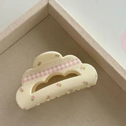 Korean Style Lattice Hair Crab Clip Triangle Square Acrylic Bow Hair Claw Headwear Hair Accessories Geometry Shark Clip Women