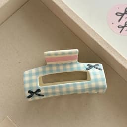 Korean Style Lattice Hair Crab Clip Triangle Square Acrylic Bow Hair Claw Headwear Hair Accessories Geometry Shark Clip Women
