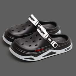 New fashion sandals Men's EVA casual comfortable hole garden shoes outdoor men's beach sandals indoor home unisex slippers