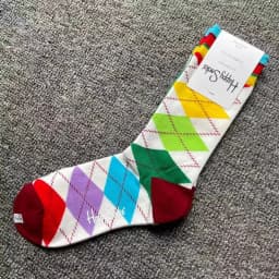 Happy Socks Print Multicoloured Socks Women Men Sports Socks Funky Fashion Dress Socks Casual Cotton