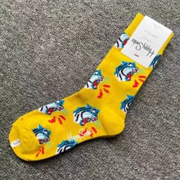 Happy Socks Print Multicoloured Socks Women Men Sports Socks Funky Fashion Dress Socks Casual Cotton