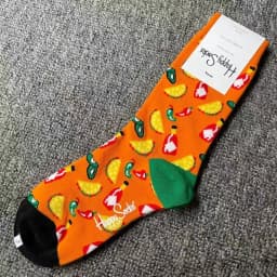 Happy Socks Print Multicoloured Socks Women Men Sports Socks Funky Fashion Dress Socks Casual Cotton