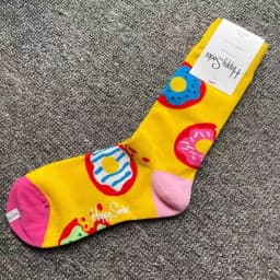 Happy Socks Print Multicoloured Socks Women Men Sports Socks Funky Fashion Dress Socks Casual Cotton
