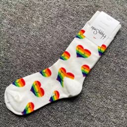 Happy Socks Print Multicoloured Socks Women Men Sports Socks Funky Fashion Dress Socks Casual Cotton