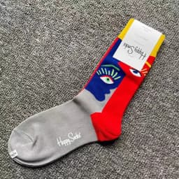 Happy Socks Print Multicoloured Socks Women Men Sports Socks Funky Fashion Dress Socks Casual Cotton