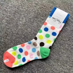 Happy Socks Print Multicoloured Socks Women Men Sports Socks Funky Fashion Dress Socks Casual Cotton