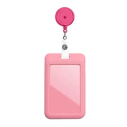 Flower Id Badge Holder With Badge Reel Retractable Card Holder Keychain Name Badge Identification Card Sleeve Clip Easy To Pull