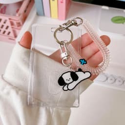 Flower Id Badge Holder With Badge Reel Retractable Card Holder Keychain Name Badge Identification Card Sleeve Clip Easy To Pull