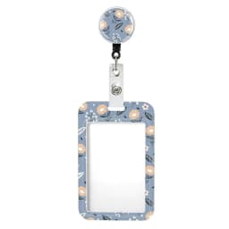 Flower Id Badge Holder With Badge Reel Retractable Card Holder Keychain Name Badge Identification Card Sleeve Clip Easy To Pull